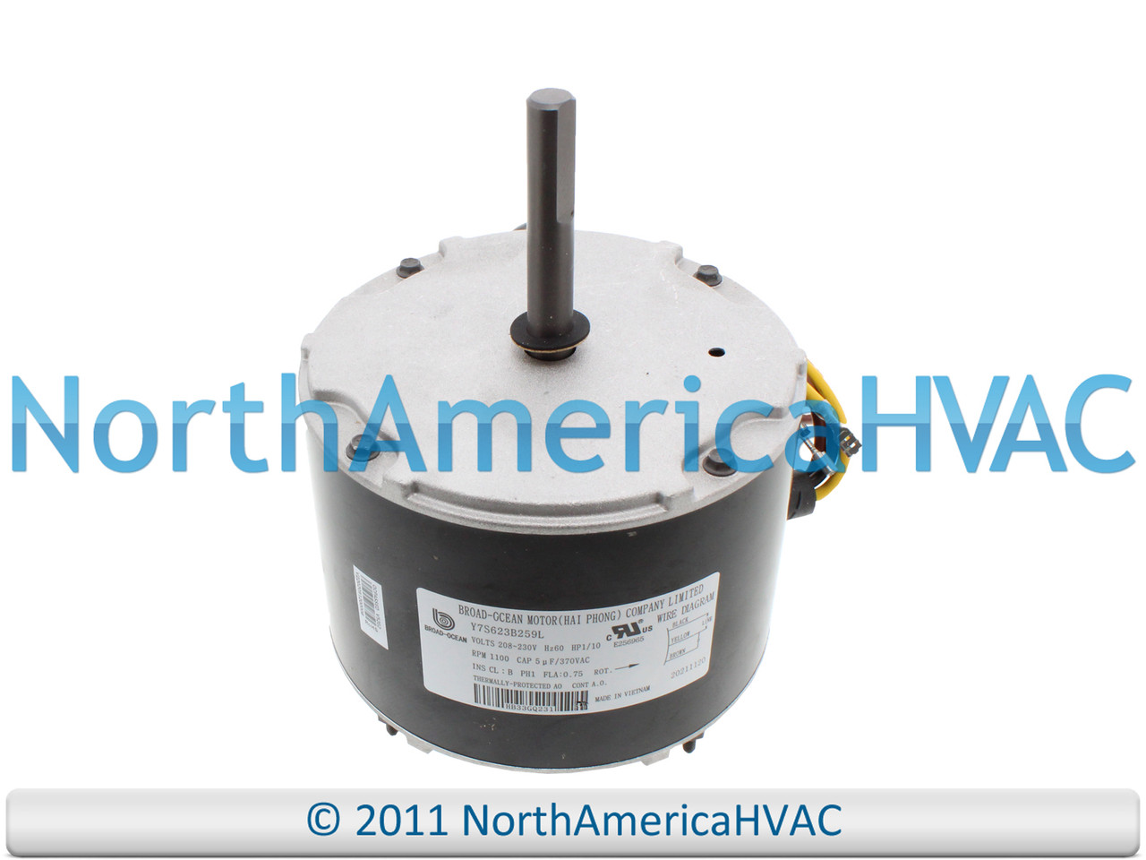 OEM 1/10 HP Condenser Fan Motor Replaces Zhongshan Broad-Ocean